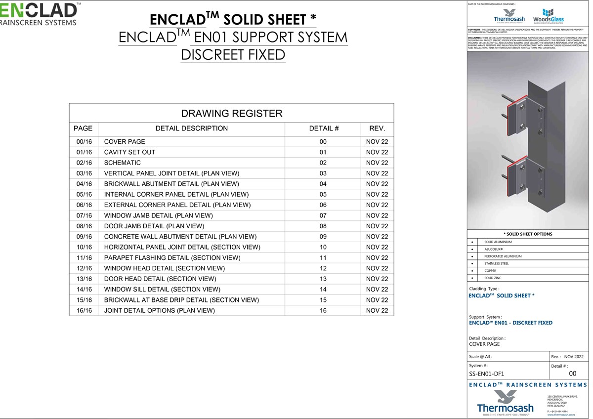 CAD Download - Sheet Metal Cladding Support - EN01