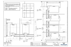 CAD Download - PW1000 - 160mm Mullion Double Glazed Seismic Jamb & Head