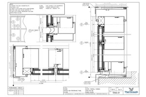 CAD Download - TB160 - PW1000 160mm Mullion Seismic Thermally Broken Double Glazed
