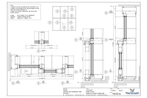CAD Download - PW400 - 150mm Mullion Double Glazed Seismic with Manual Slider