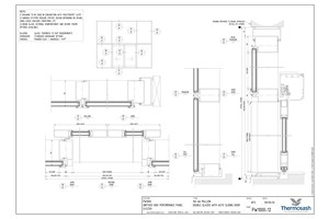 CAD Download - PW1000 - 160mm Mullion Double Glazed with Auto Slider