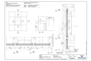 CAD Download - PW1000 - 160mm Mullion Double Glazed with Sash (Manual Actuator)