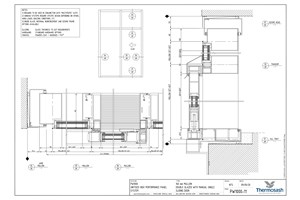 CAD Download - PW1000 - 160mm Mullion Double Glazed with Manual Single Slider