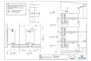 CAD Download - PW600 - 160mm Mullion Double Glazed