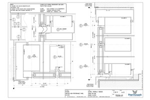 CAD Download - TB200 - PW1000 200mm Mullion Seismic Thermally Broken Double Glazed